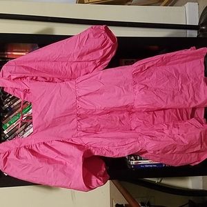 A New Day pink tiered dress with pockets